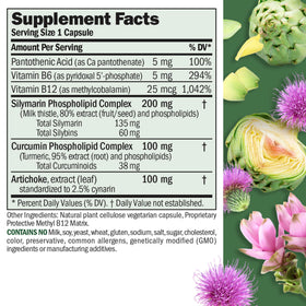 Capsules d'ANDREW LESSMAN Extraits Antioxydants du Foie en gros plan