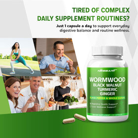 Capsules d'armoise NESSARIT sur fond blanc