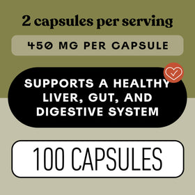 Capsules d'artichaut bio 450mg sur une surface en bois