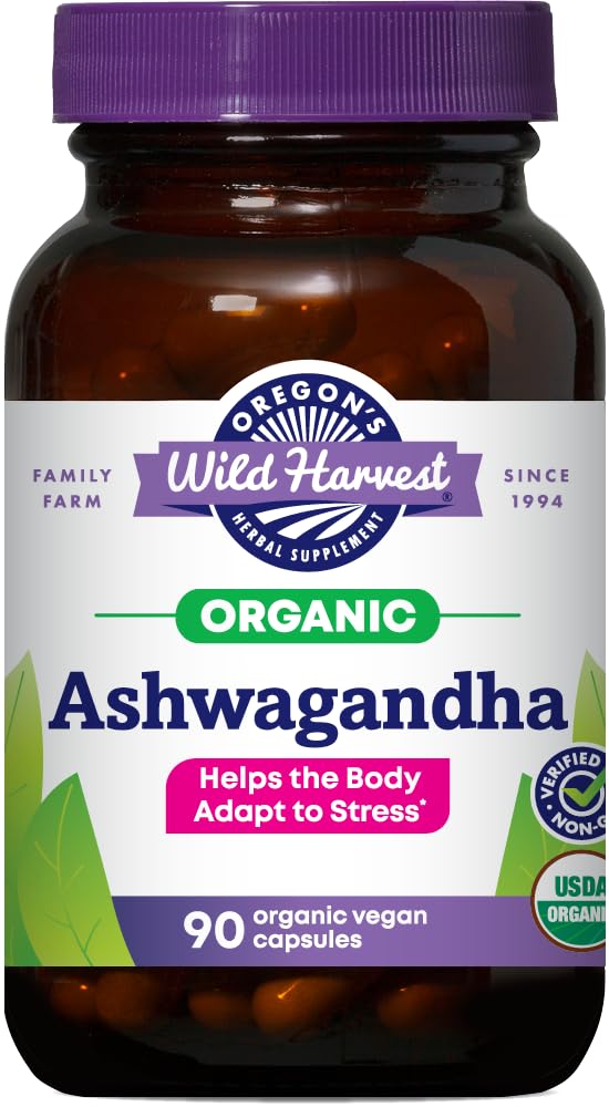 Capsules d'Ashwagandha bio Oregon's Wild Harvest vue avant