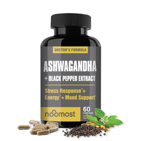 Capsules d'Ashwagandha NooMost 400 mg en bouteille