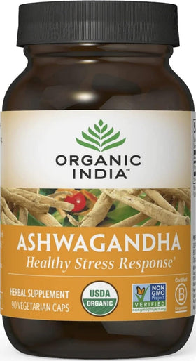 Capsules d'Ashwagandha ORGANIC INDIA - vue de face