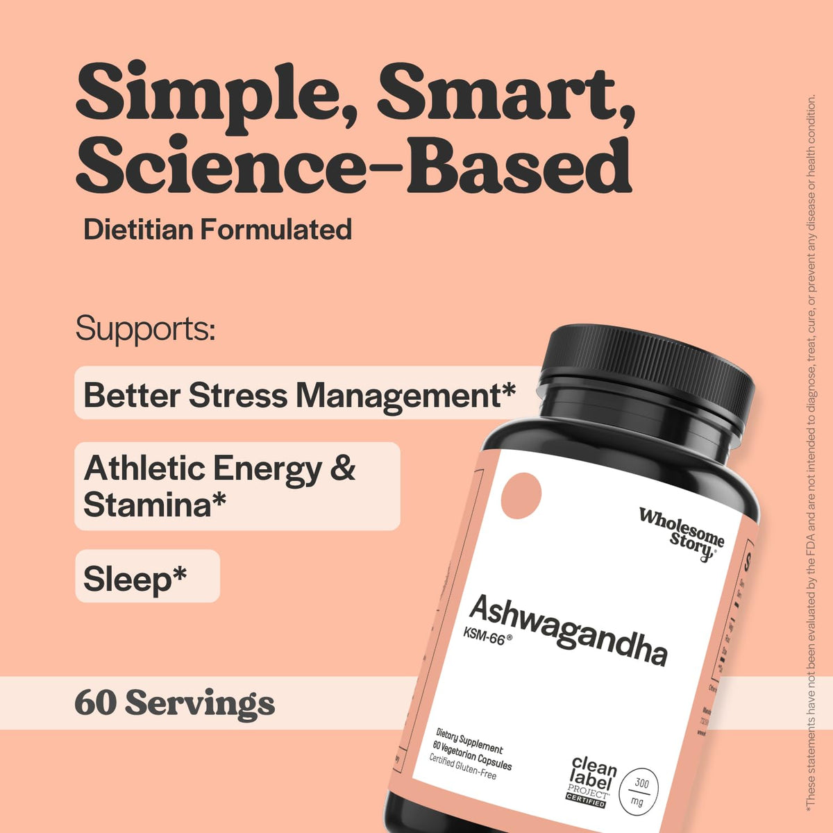 Capsules d'Ashwagandha Vegan 300mg sur une surface blanche
