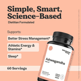 Capsules d'Ashwagandha Vegan 300mg sur une surface blanche