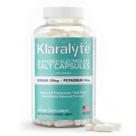 Capsules d'électrolytes KLARALYTE 300 capsules avec étiquette visible