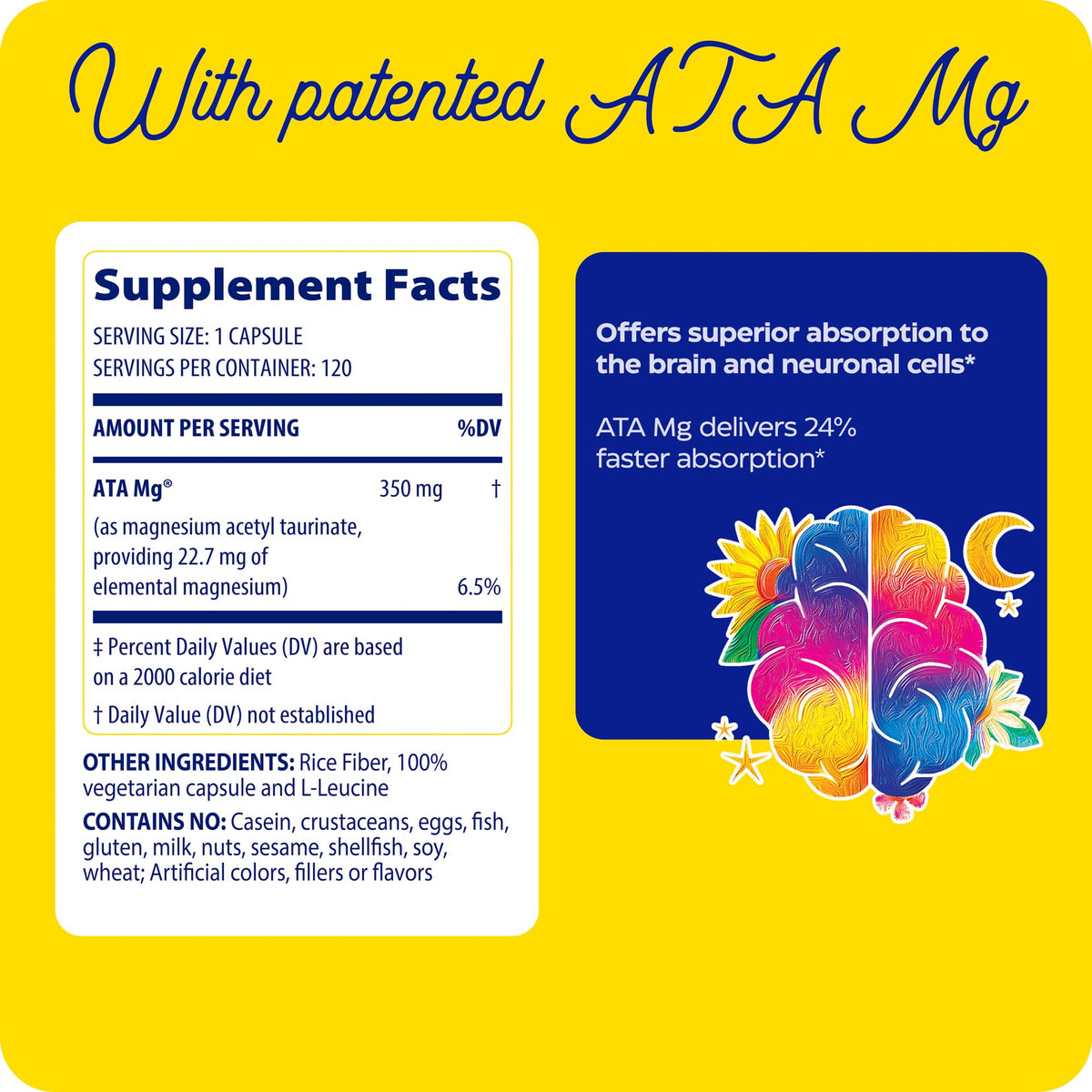 Capsules d'Enzymedica Magnesium Mind dans une main