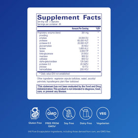 Capsules d'Enzymes Ultra Pure Encapsulations sur une surface blanche