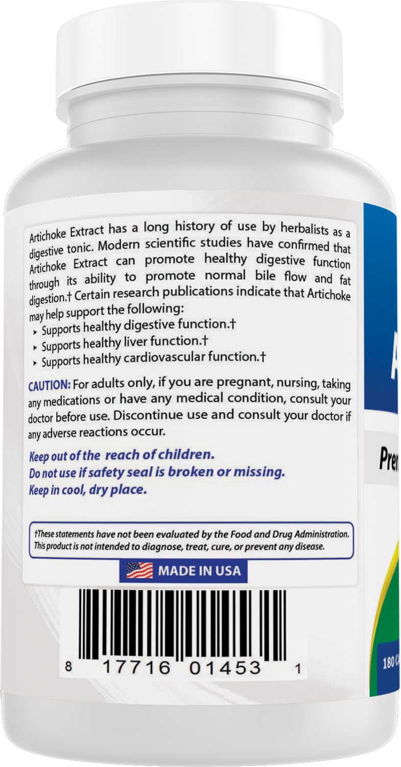 Capsules d'Extrait d'Artichaut Best Naturals sur un fond neutre