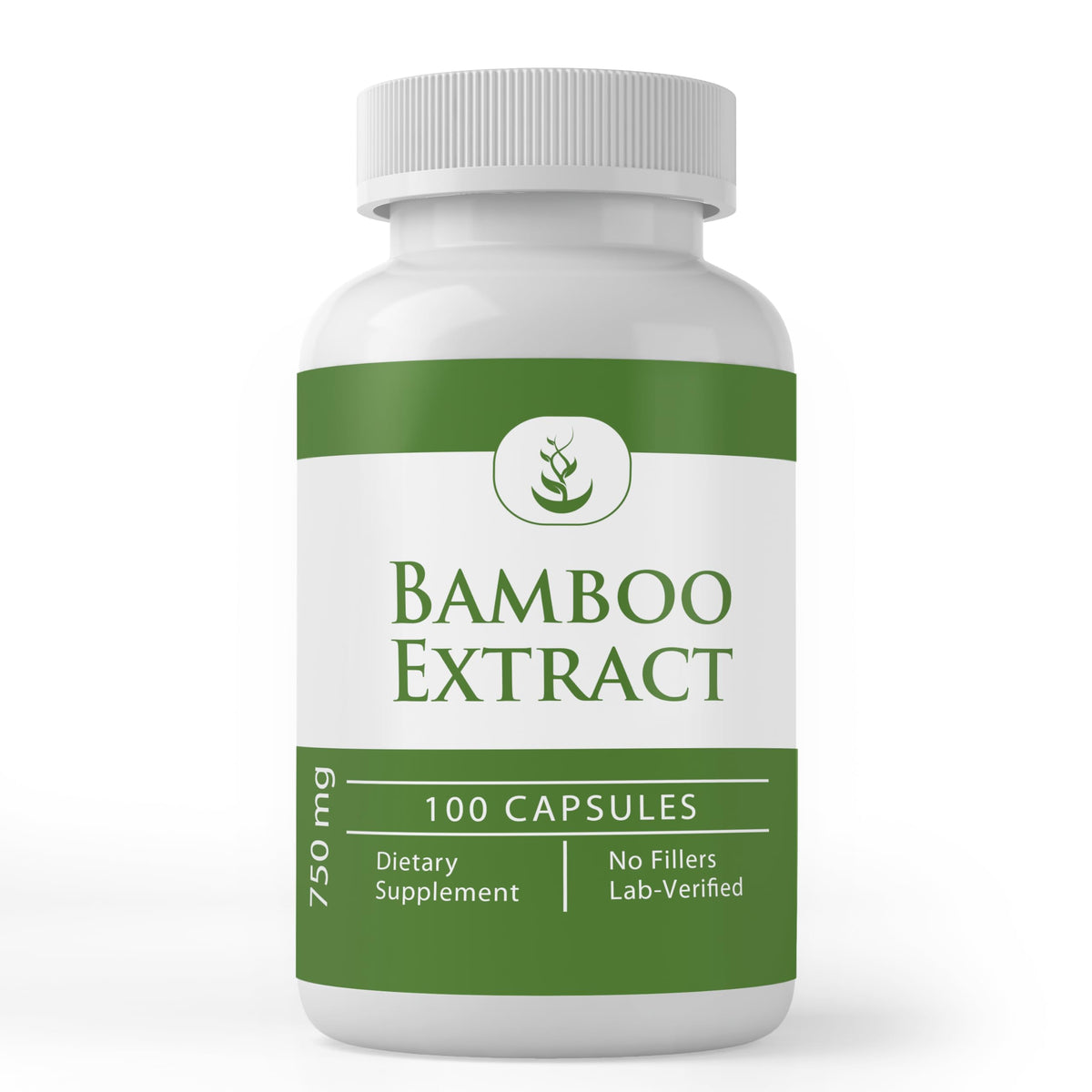 Capsules d'extrait de bambou PURE vues de face