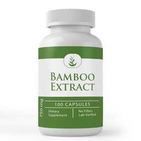Capsules d'extrait de bambou PURE vues de face
