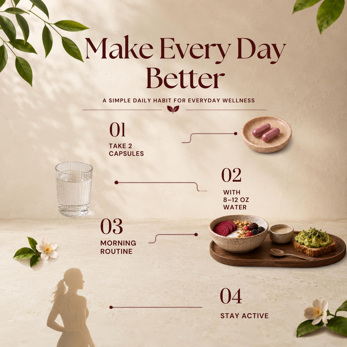 Capsules d'extrait de betterave Vitamatic dans une main