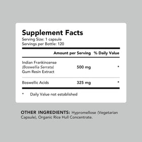 Capsules d'extrait de Boswellia Serrata AMANDEAN dans une main