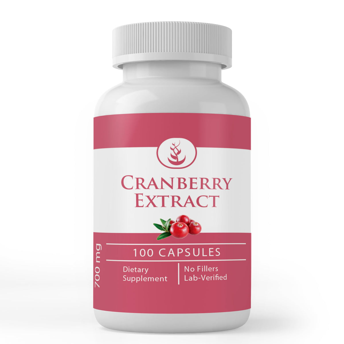 Capsules d'extrait de canneberge PURE ORIGINAL INGREDIENTS, vue de face