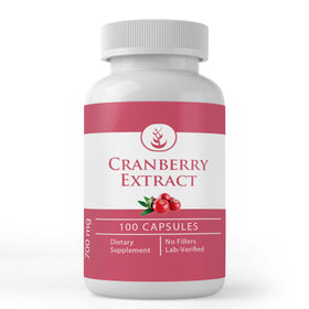 Capsules d'extrait de canneberge PURE ORIGINAL INGREDIENTS, vue de face