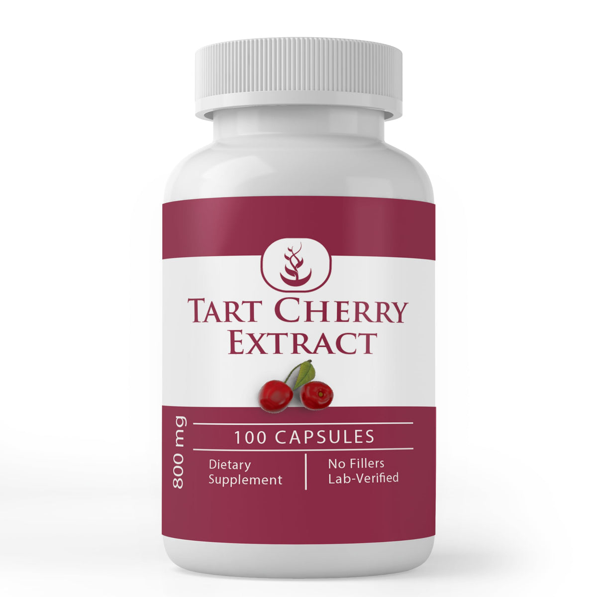Capsules d'extrait de cerise acidulée PURE ORIGINAL INGREDIENTS vue de face