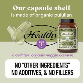 Capsules d'extrait de feuille d'olivier 550mg avec étiquette