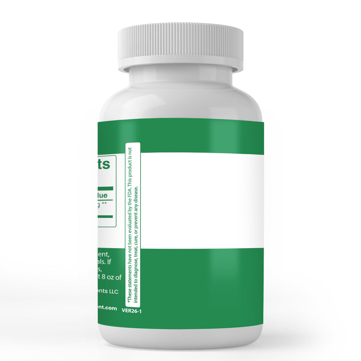 Capsules d'extrait de Kelp PURE ORIGINAL INGREDIENTS sur une surface blanche