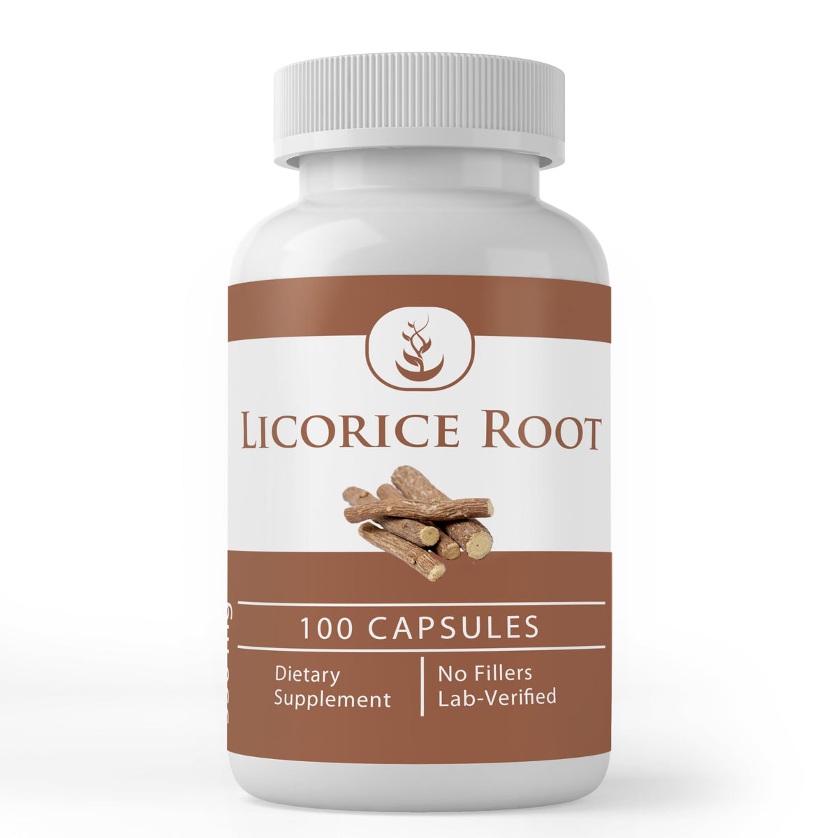 Capsules d'extrait de racine de réglisse PURE ORIGINAL INGREDIENTS face avant