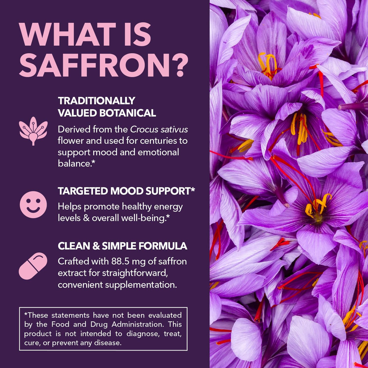 Capsules d'extrait de safran HAVASU NUTRITION avec un verre d'eau