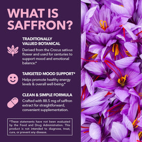 Capsules d'extrait de safran HAVASU NUTRITION avec un verre d'eau