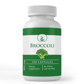 Capsules d'extraits de brocoli PURE ORIGINAL INGREDIENTS en bouteille
