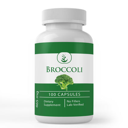 Capsules d'extraits de brocoli PURE ORIGINAL INGREDIENTS en bouteille