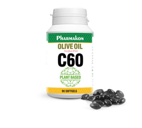 Capsules d'Huile d'Olive Enrichies C60 PHARMAKON - vue de face