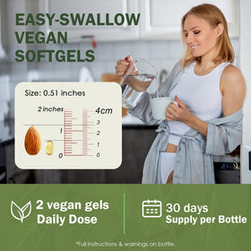 Capsules d'huile d'origan Mamanana sur une table