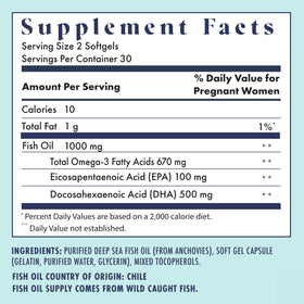 Capsules d'huile de poisson de FullWell, 2 capsules