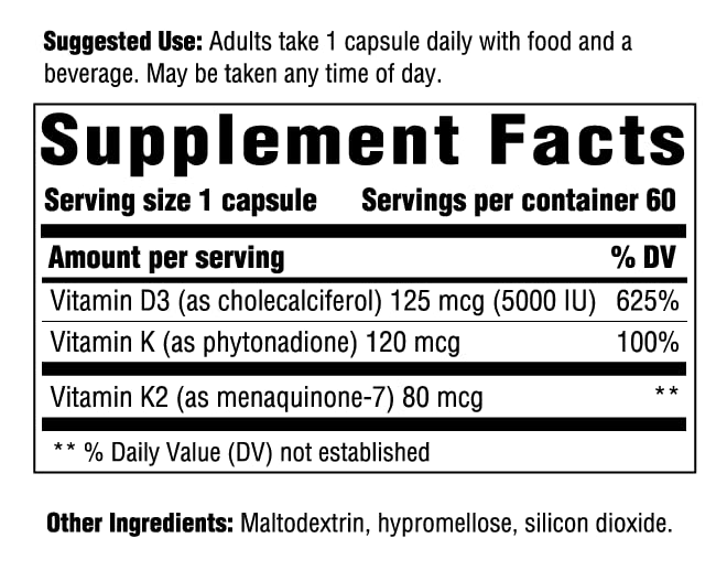 Capsules d'Innate Response Formulas D3 5000 UI sur une surface