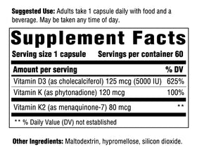 Capsules d'Innate Response Formulas D3 5000 UI sur une surface