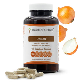 Capsules d'oignon Secrets of the Tribe, vue de face
