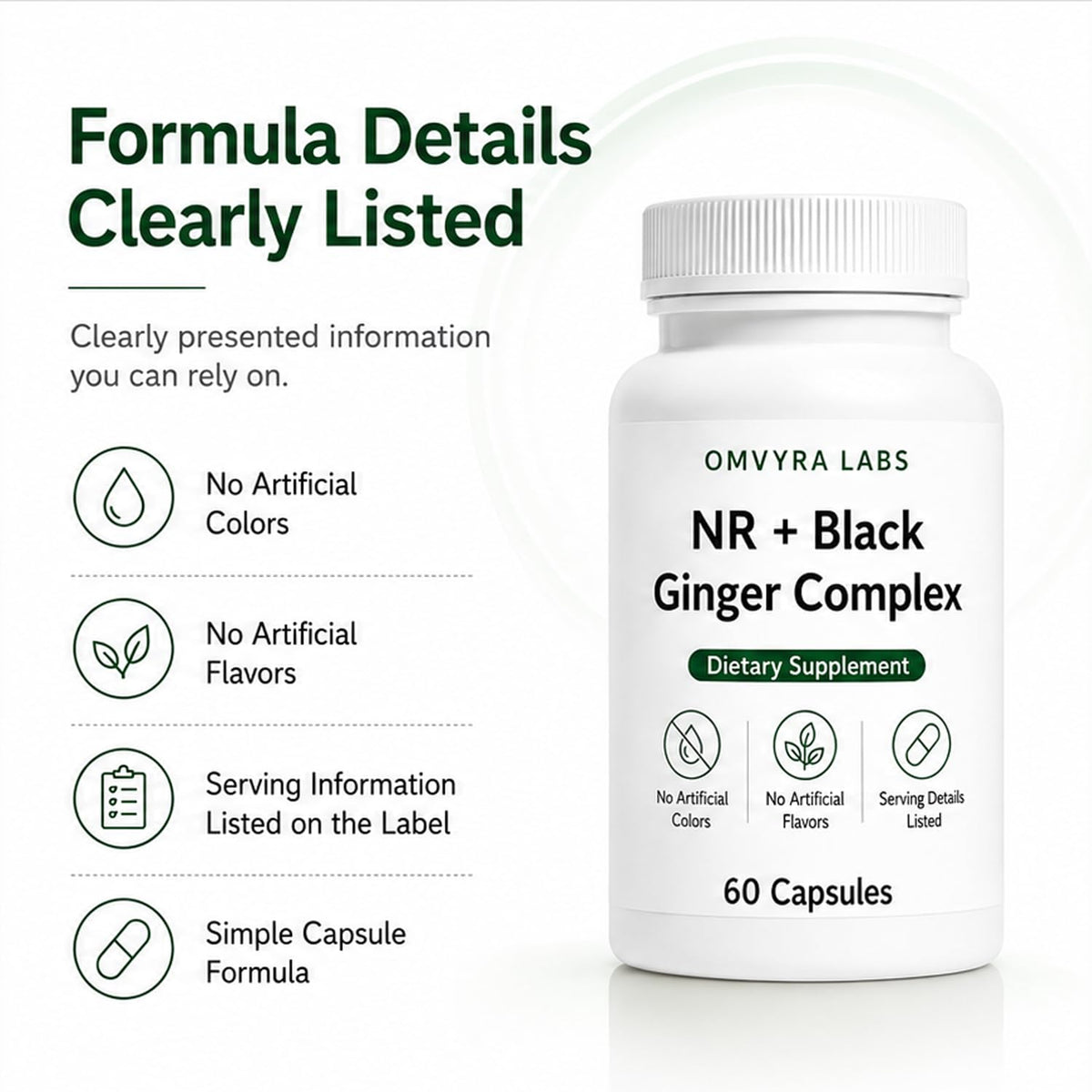 Capsules d'Omvyra Labs dans un environnement naturel