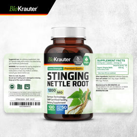 Capsules d'ortie BIO KRAUTER prêtes à l'emploi
