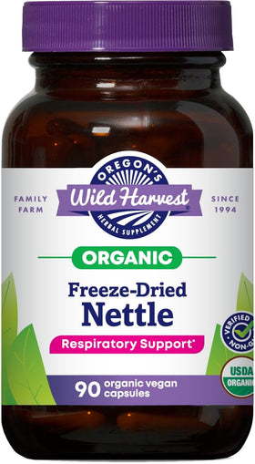Capsules d'Ortie Bio Oregon's Wild Harvest 600 mg, vue de face