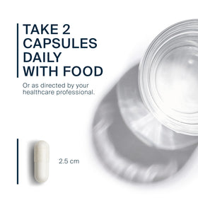 Capsules d'Ostéo-Nutriments sur une surface blanche