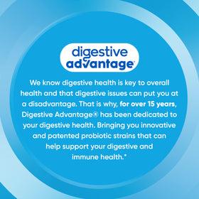 Capsules daily Advantage dans un verre