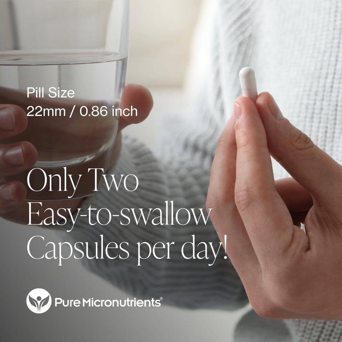 Capsules de 5-HTP Plus GABA dans une main