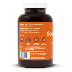 Capsules de baie de sureau bio Lekithos dans une main