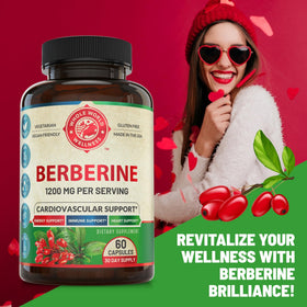 Capsules de berbérine 1200mg en vue de près