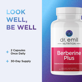 Capsules de Berbérine 500mg dans une main