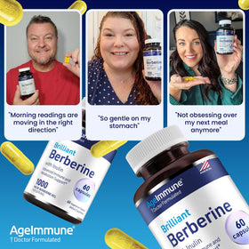 Capsules de Berbérine AgeImmune dans une main