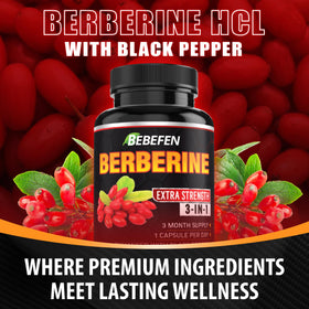 Capsules de Berbérine BEBEFEN avec gobelet d'eau