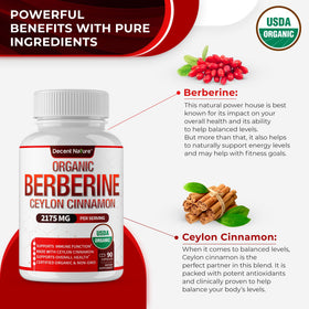 Capsules de berbérine bio sur une surface blanche
