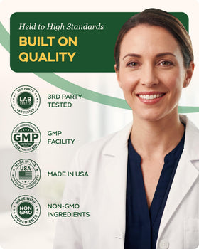 Capsules de Berbérine HCl 1200mg sur fond blanc