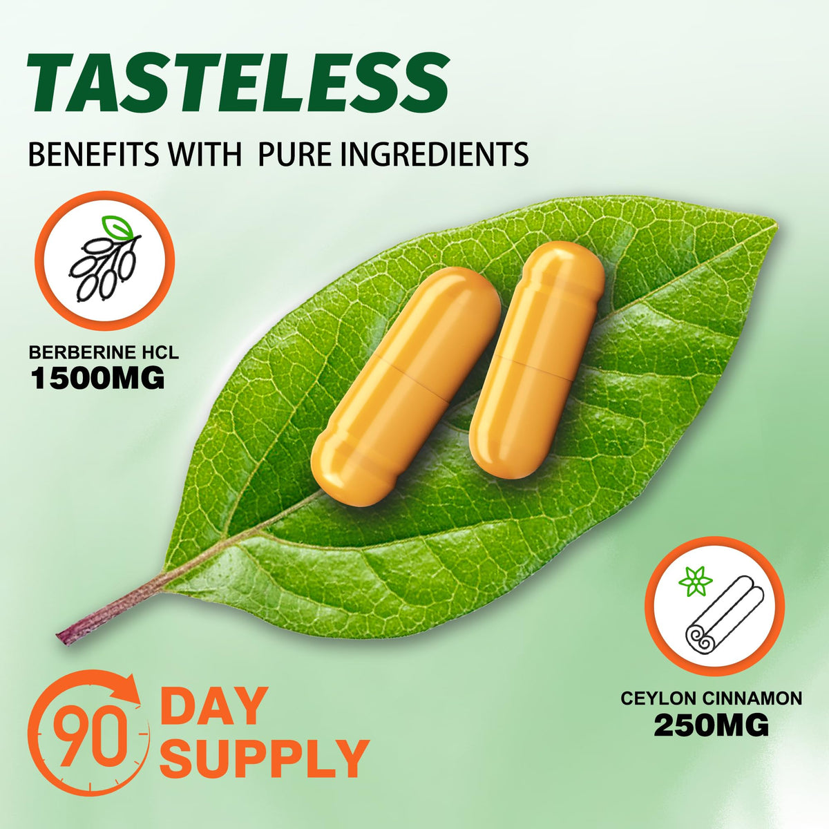 Capsules de Berbérine HCl de Manewu sur une table
