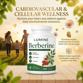 Capsules de berbérine LUMINE dans un cadre de vie