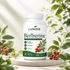 Capsules de berbérine Lumine Organics Grow Spark, vue de près