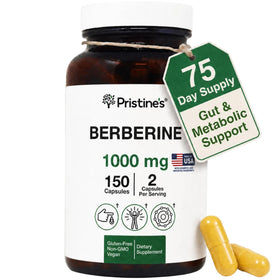 Capsules de berbérine PRISTINE'S 1000mg vue de face