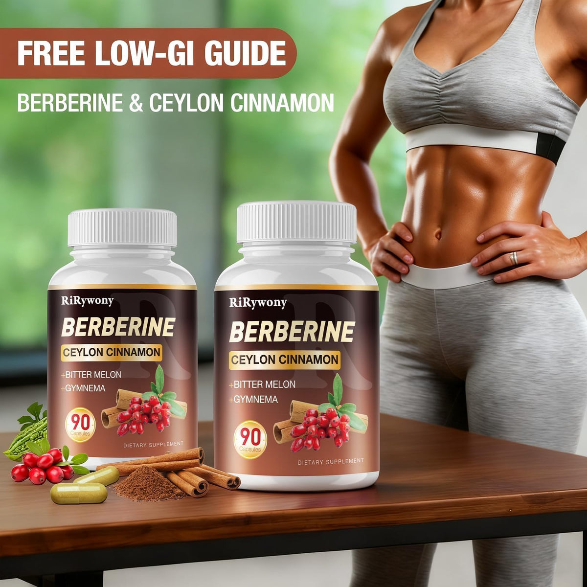 Capsules de Berbérine RiRywony Health dans un environnement de vie quotidienne